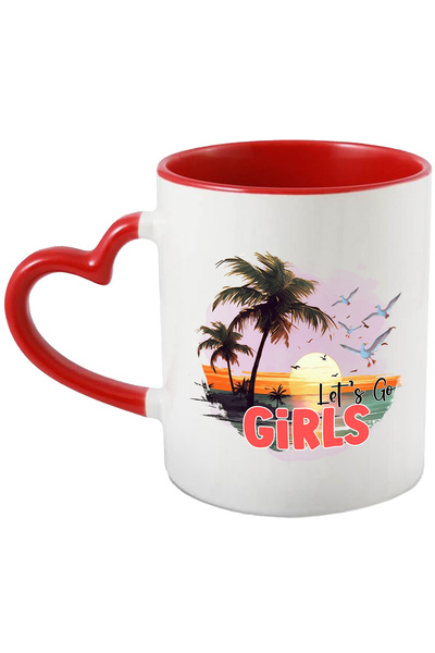 StoryGift Romania Cana cu mesajul "Let's go, girls", vara, vacanta, relaxare,...