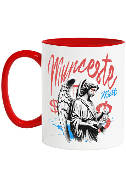 StoryGift Romania Cana cu Fata Cu aripi Inger Text Munceste Mult Motivational...