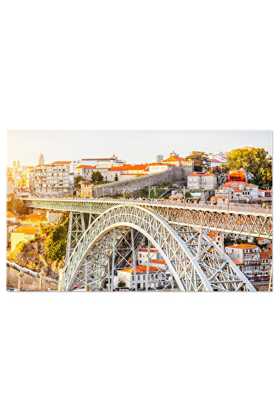 StoryGift Romania Tablou Canvas View Orasul Porto Din Portugalia Centrul Vech...