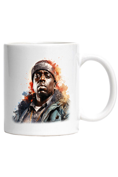 StoryGift Romania Cana Cu The Notorious B.I.G., Celebritate, Rapper, Artist, Multicolor 330 ml, Ce, Cu Maner Alb