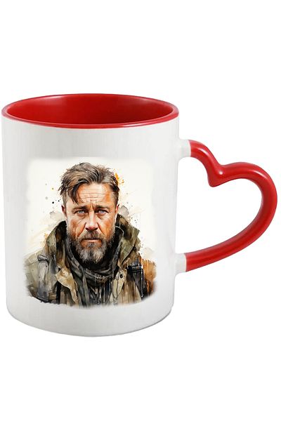 StoryGift Romania Cana Cu Travis Fimmel, Cinematografie, Vedeta, Actor, Multicolor 330 ml, Ceramic, Cu Maner Inim STG