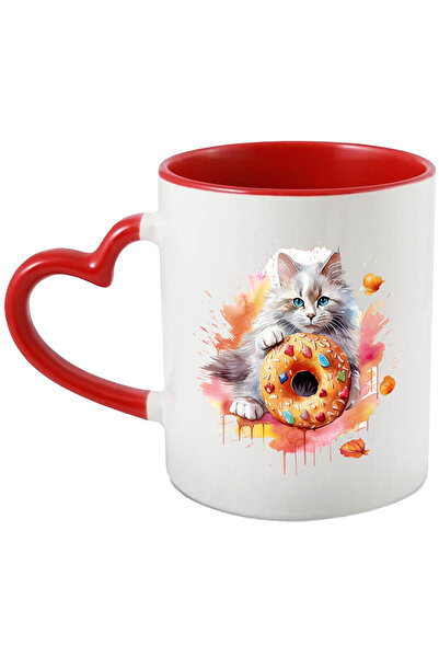 StoryGift Romania Cana Cu Pisica, Gogoasa, Desert, Frunze, Glazura, Bomboane,...