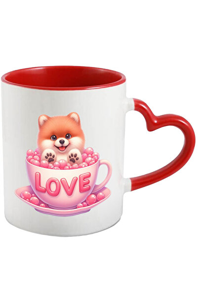 StoryGift Romania Cana cu un catel blanos care sta intr-o ceasca | ilustratie...