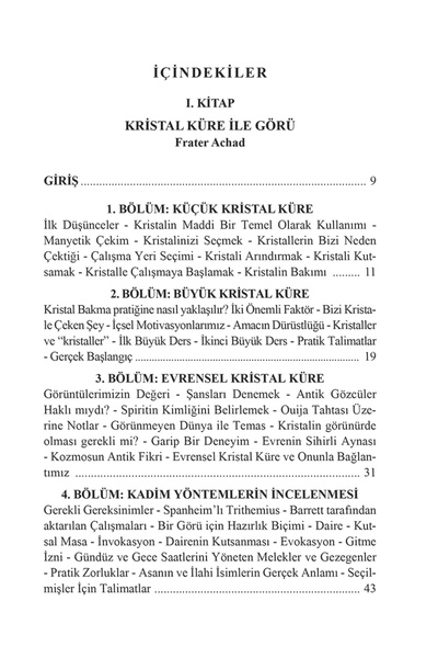 Hermes Yayınları Kristal Küreyle Görü ve Majikal Durugörü