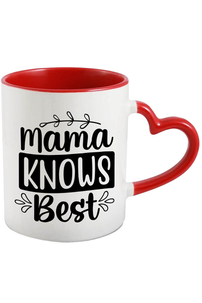 StoryGift Romania Cana cu textul in engleza "Mama knows best" - mama stie cel...