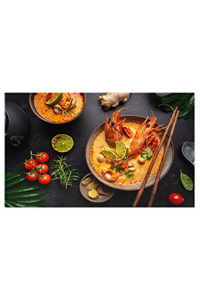 StoryGift Romania Tablou Canvas - Delicii Culinare - Gatitul Mancarurilor Cu Gamba Si Ciuperci