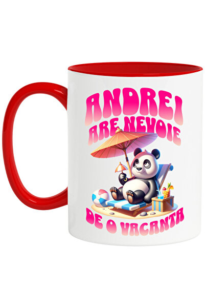 StoryGift Romania Cana cu Urs Panda Pufos La Plaja Pe Sezlong Text Andrei Are...