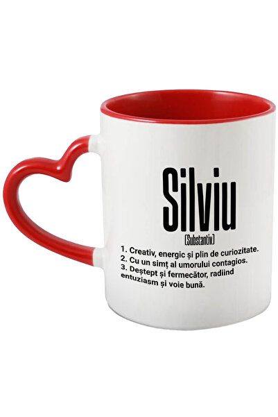 StoryGift Romania Cana Cu Numele Silviu, Cu Mesaj Motivational, Creativ, Ener...