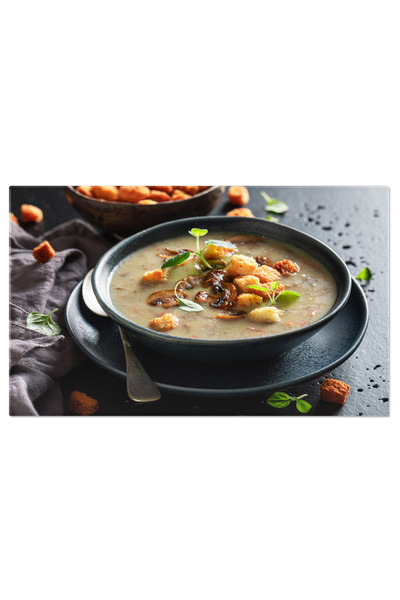 StoryGift Romania Tablou Canvas Supa De Ciuperci Facuta In Casa Ca Antreu Cald Si Aromatic O Supa Cremoasa Si De