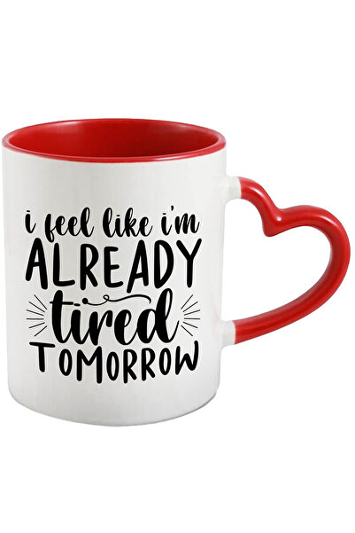 StoryGift Romania Cana cu mesajul "Ma simt de parca sunt deja obosit maine" c...