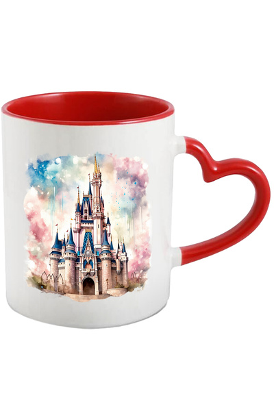 StoryGift Romania Cana Cu Dinsey, Castel, Turnuri, Cer, Caramida, Fantasy, Mu...