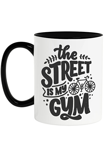 StoryGift Romania Cana cu ilustratie afisand o bicicleta si mesajul "The stre...