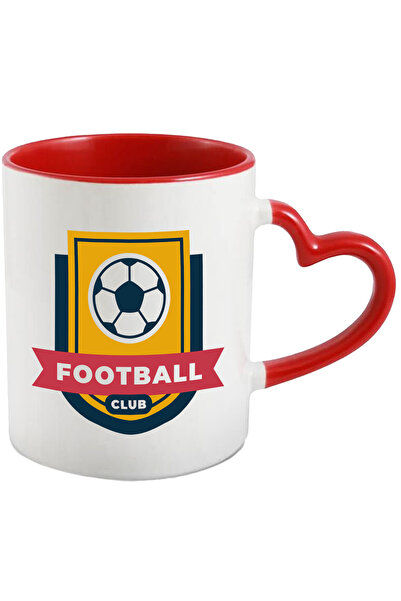 StoryGift Romania Cana Cu Mesaj In Engleza Football Club, Minge, Sport, Multicolor 330 ml, Ceramic, Cu Maner Inim STG