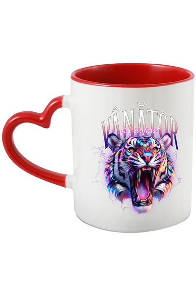 StoryGift Romania Cana Leu furios cu colti tigru Vanator din instinct, 330ml,...