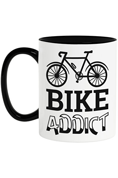 StoryGift Romania Cana cu o bicicleta si textul in engleza "Bike addict" - de...
