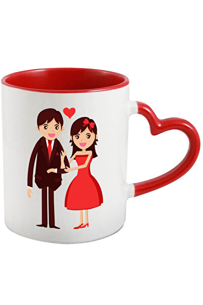 StoryGift Romania Cana Cu Inima, Indragostiti, Cuplu, Costum, Multicolor 330 ...