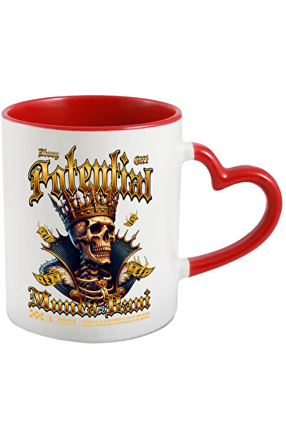 StoryGift Romania Cana Craniu cu Coroana - Potential, Munca si Bani, 330ml, C...