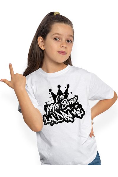 StoryGift Romania Tricou Copii Fete Pentru Cea Mai Buna la Drame, Apreciere, Cadou, Rasplata, Multumire 100%