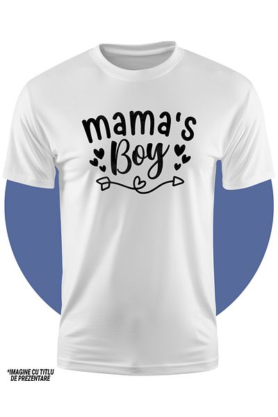 StoryGift Romania Tricou Copii cu inimioare pentru baiatu' mamei - apreciere grija materna 100% Bumbac, Unis