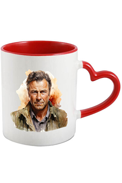 StoryGift Romania Cana Cu Dirty Harry, Personaj Fictiv, Iubitori De Film, Multicolor 330 ml, Ceram, Cu Maner Inim STG