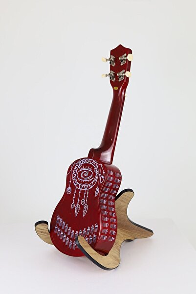 happypotam Ukulele Yeni Başlayanlar Için Arkasına ,yanına Yapıştırılan Şeffaf Akor Tablosu,cetveli