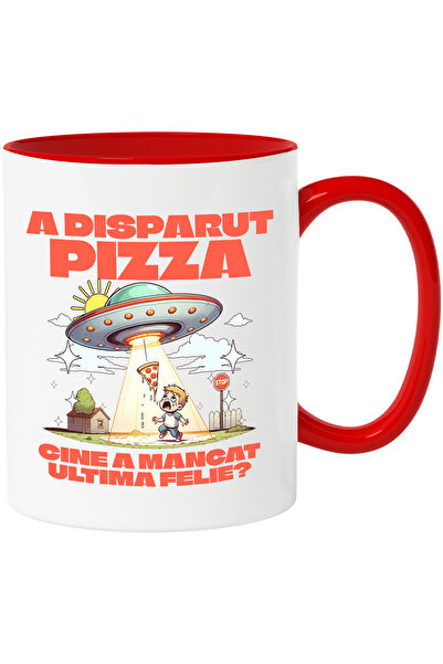 StoryGift Romania Cana cu Nava Spatiala Curte Copil Cu Felie DE Pizza Rapire ...