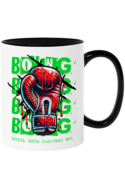 StoryGift Romania Cana cu Manusa De Box Rosie Sange Agresiv Sport De Contact ...