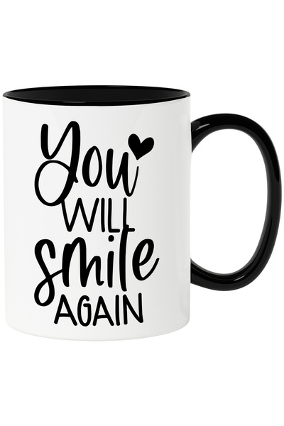 StoryGift Romania Cana cu inimioara si mesajul "Tu vei zambi din nou" cu Mane...