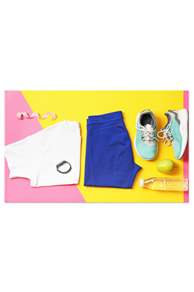 StoryGift Romania Tablou Canvas Pierderea Greutatii - Bagajul Lui Fitness In ...