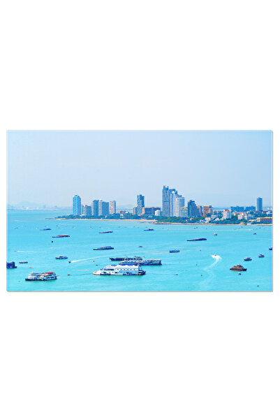 StoryGift Romania Tablou Canvas Plaja In Thailanda Cu Peisaj Marin, Ocean, Ma...