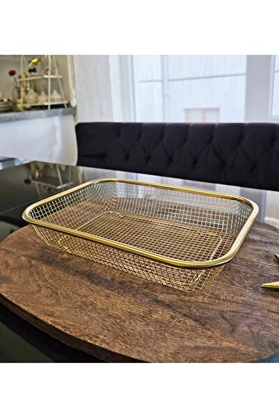 LOVYCO Gold Steel Strainer 37X27 cm