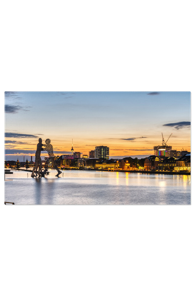 StoryGift Romania Tablou Canvas Raul Spree In Berlin, Peisaj Urban, Apus, Apa 4595