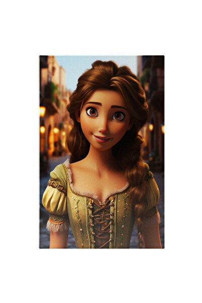 StoryGift Romania Tablou Canvas: Ilustratie Cu O Fata Draguta Imbracata In Ro...