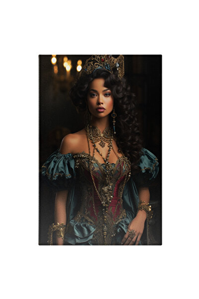 StoryGift Romania Tablou Canvas: Printesa Jasmin Brunet, Croiala Costum, Intu...