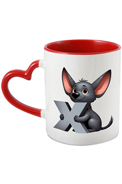 StoryGift Romania Cana cu un catel cu litera "X", ilustratie, pentru copii, s...