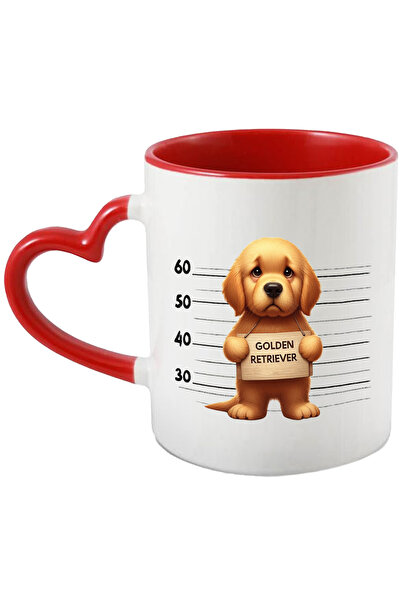 StoryGift Romania Cana cu Golden Retriever, caine, animal de companie, ilustr...