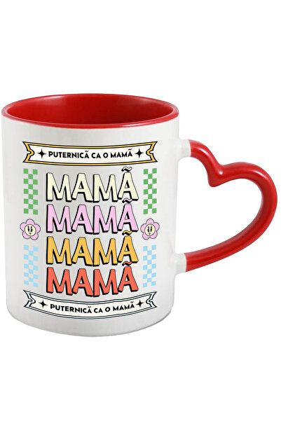 StoryGift Romania Cana Puternica ca o mamă familie iubire fica , 330ml, Ceram...