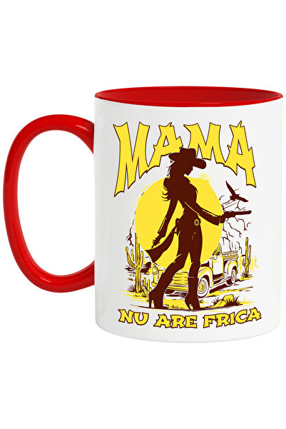 StoryGift Romania Cana cu Silueta Feminina Cowgirl In Mediul Salbatic Text Ma...