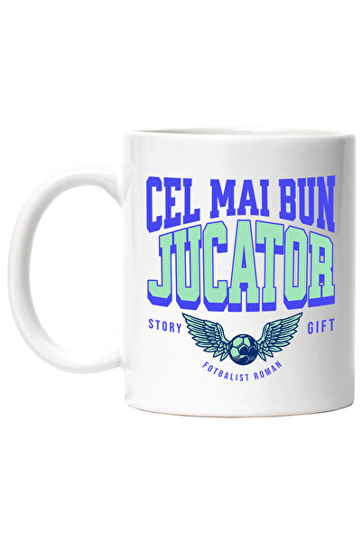 StoryGift Romania Cana cu Iubitorii De Sport Minge Fotbal Cu Aripi De Inger C...