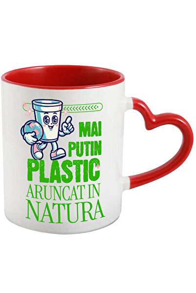 StoryGift Romania Cana cu Pahar De Plastic Cu Planeta Pamant Text Mai Putin P...