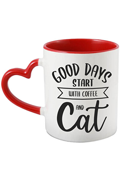 StoryGift Romania Cana pentru iubitorii de pisici cu mesajul "Good days start...
