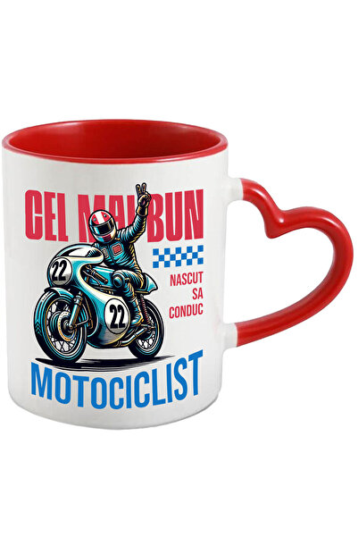 StoryGift Romania Cana cu Conducator Profesionist DE Motocicleta Curse Semn P...