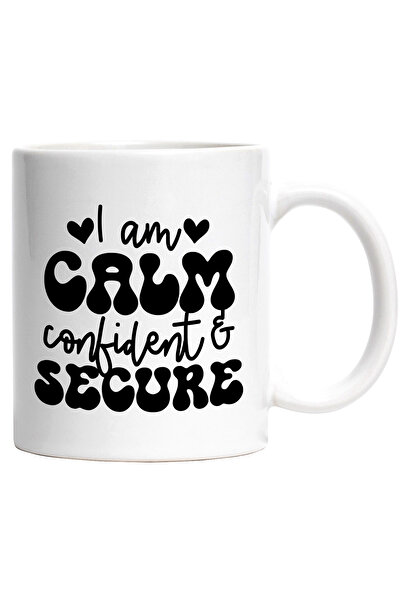 StoryGift Romania Cana cu inimioare si textul "I am calm, confident & secure"...