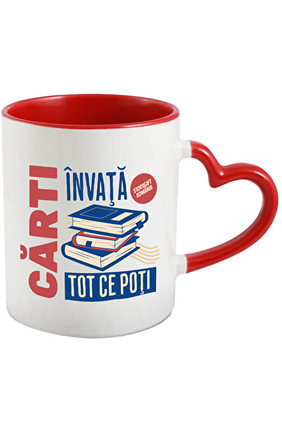 StoryGift Romania Cana invata tot carti educatie inteligenta, 330ml, Ceramica...