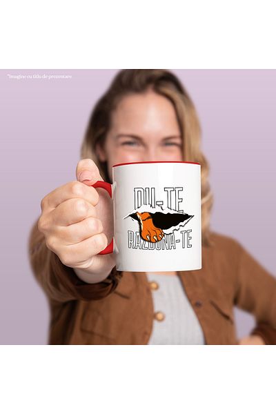 StoryGift Romania Mug tiger paw tear sheet go get revenge motivational be strong, 330ml, , With