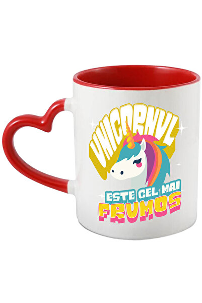 StoryGift Romania Cana cu Unicorn Colorat Multicolor Text In Limba Romana Uni...