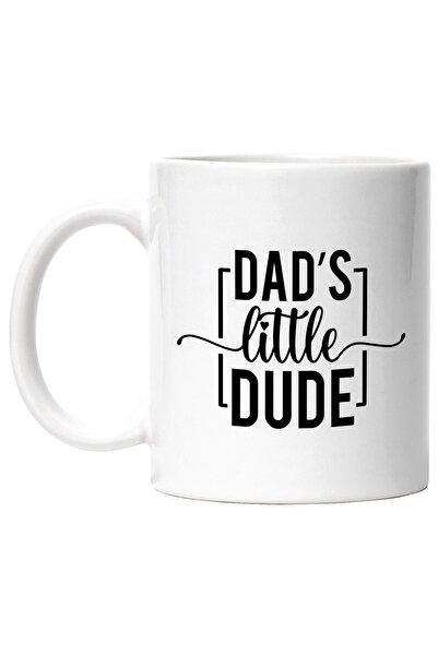 StoryGift Romania Cana cu textul in engleza "Dad's little dude" - tipul micut...