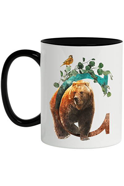 StoryGift Romania Cana Cu Litera, C, Urs, Vrabioara, Plante, Multicolor 330 m...