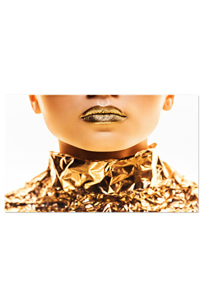 StoryGift Romania Tablou Canvas Stralucire Si Glamour Tanara Femeie Cu Buze A...