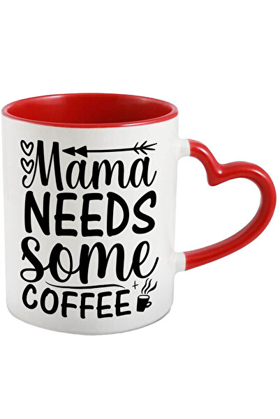 StoryGift Romania Cana cu inimioare si textul "Mama needs some coffee" - mama...